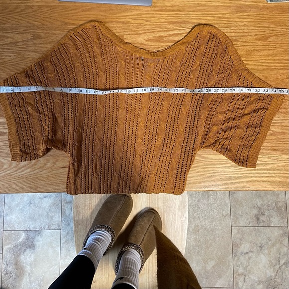 Arden B Silk Blend Open Weave Dolman Sleeve Sweater Size Large - Picture 8 of 8